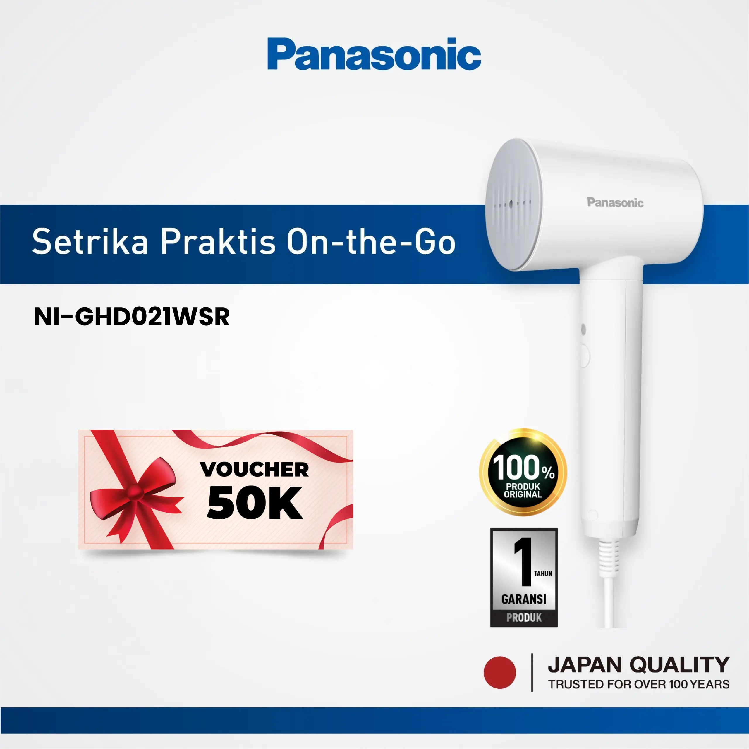 Panasonic Handy Steamer NI-GHD021WSR