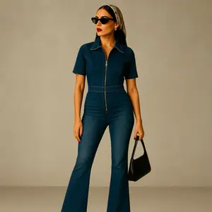 Mcqueen Denim Jumpsuit | Ladoures | Atasan Wanita Jeans