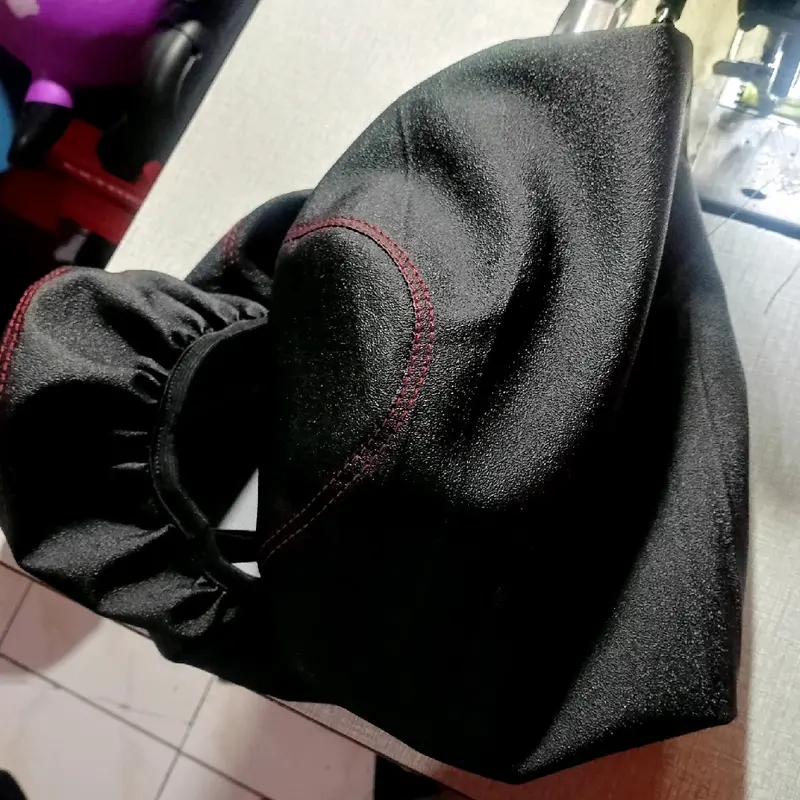 Sarung & Kulit Jok Motor  Motip Amplas Pasir Jahitan Warna Merah Double Stik Rapih 5