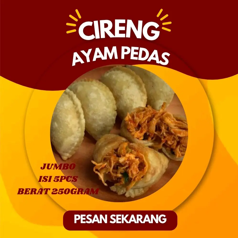 BELI 2 GRATIS 1 CIRENG JUMBO AYAM SUWIR PEDAS ISI 5PCS