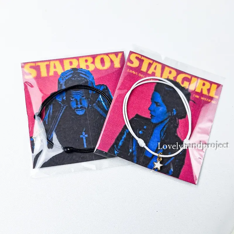 Gelang Couple Starboy & Stargirl Y2k Tali Waterproof 1mm Tipis (2pcs) 4