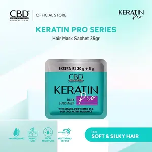 CBD Professional Keratin Pro Daily Use Hair Mask 35gr | Hair Treatment | Anti Kering & Kusut