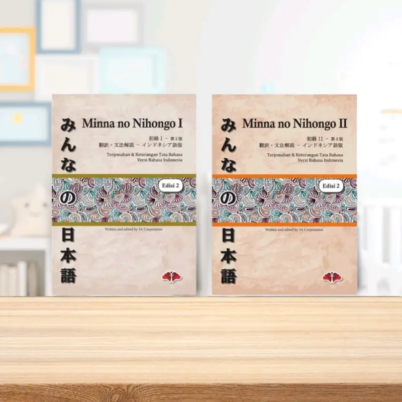 Paket 2 Buku Minna No Nihongo 1 & 2 Edisi 2 Terjemahan Bahasa Indonesia 1