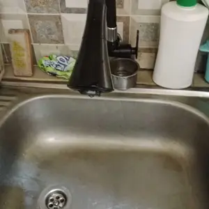 STAR CLASSIC | Kran Angsa fleksibel engkol hitam model terompet (8011) sebagai kran cuci piring Air Minimalis