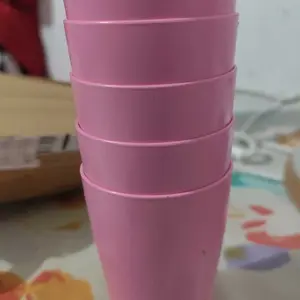 Yoi - Gleas Plastik 6 PCS / Gelas Teh Kopi / Mug Cangkir kitchenware Minuman