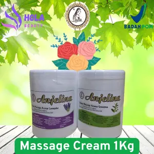 Anjelina Massage Cream 1kg – Krim Pijat Urut untuk Spa, Refleksi, Mengencangkan & Melembapkan Kulit