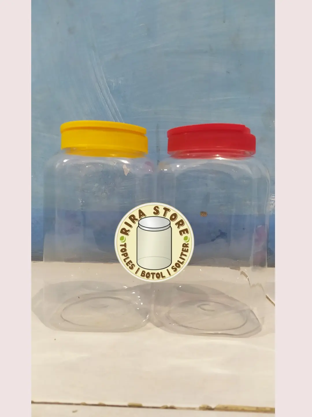 Toples Plastik 2 Liter Kotak dengan Tutup Handle/Tanpa Handle PET Food Grade
