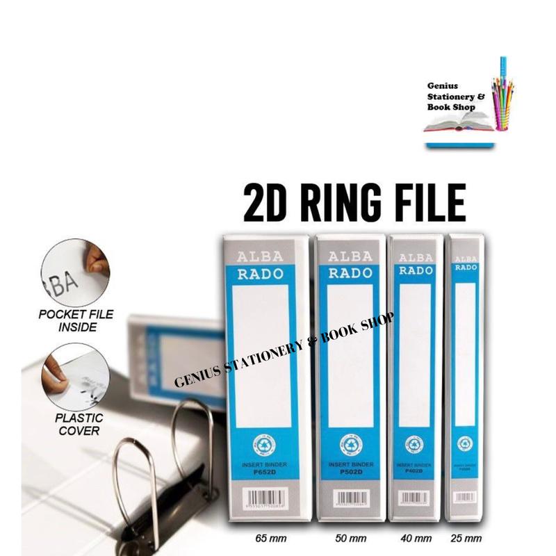 Alba rado 25mm/40mm/50mm/65mm PVC 2D White Ring File A4 Insert - TikTok ...