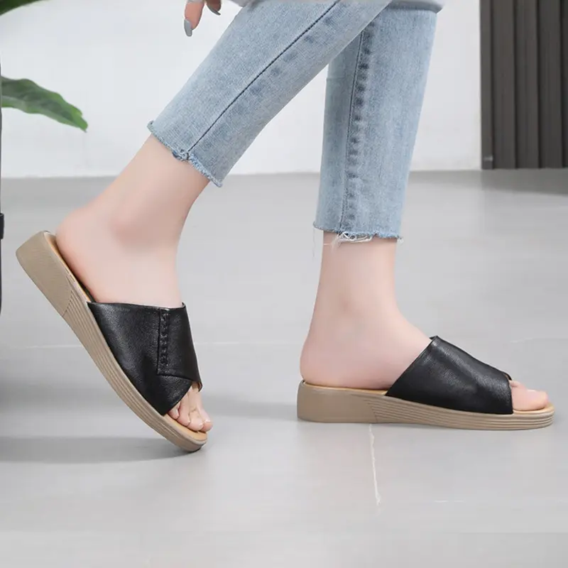Sandal Wedges Wanita 2024 sendal cewek Hak Tinggi 5