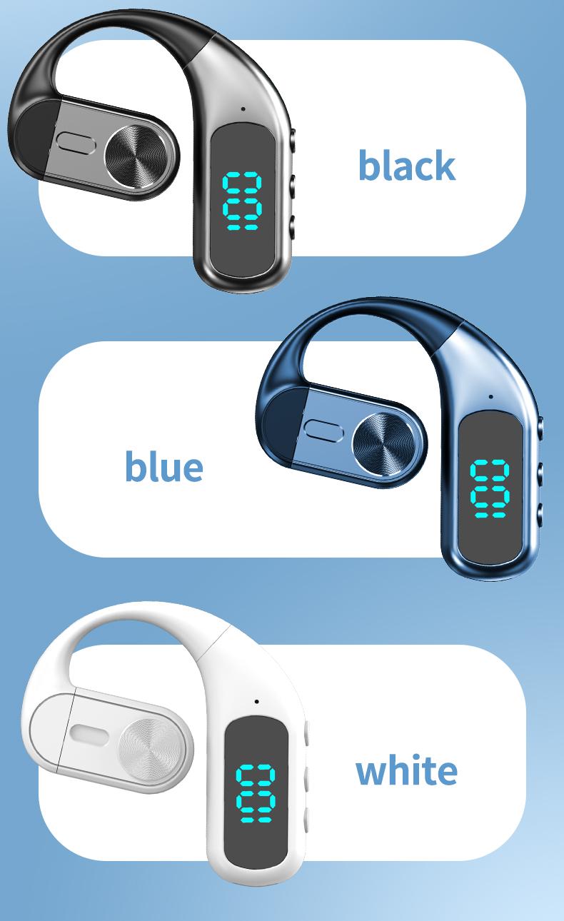 K1 Single Wireless Earphones Air Conduction OWS Headphone HiFi Ear-Hook Music Sports Noise Cancelling Headset Untuk Semua Smartphone K1 Single Wireless Earphones Air Conduction OWS Headphone HiFi Ear-Hook Music Sports Noise Cancelling Headset Untuk Semua Smartphone