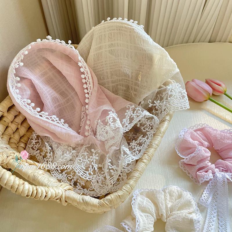 Town Shell - Bando Raw Lace Korean Head Band / Bandana Kain / Bando Kekinian / scarf 4