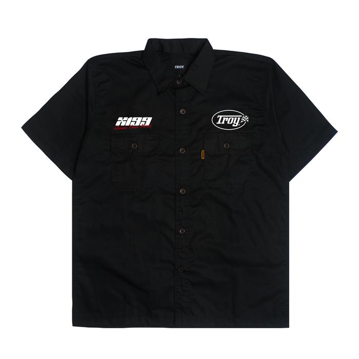 Gambar Troy Company Work Shirt Workwear Black Choice Your Mind - Kemeja Kerja Workshirt Hitam WSP 3045 - M dari Troy Company Kab. Sleman Tokopedia