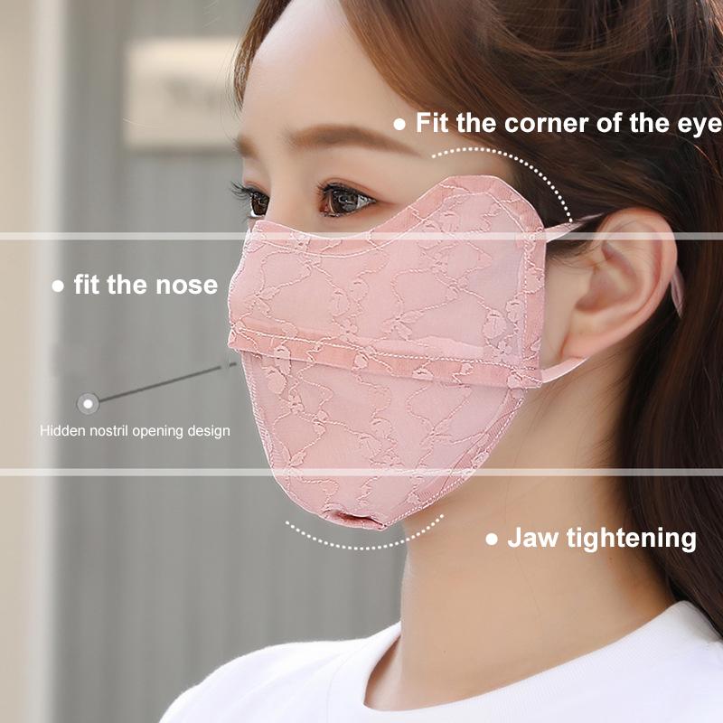 Mặt Nạ Chống Nắng, Chất Liệu Lụa Lạnh, UPF50 +, Chống Tia UV, Làm Mát, Nhanh Khô, Thời Trang 4