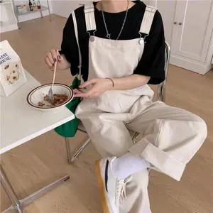 FLOW OVERAL JUMPSUIT WANITA BAJU KODOK WANITA KOREAN STYLE PAKAIAN JUMBO WANITA TERLARIS Katun Panjang overall