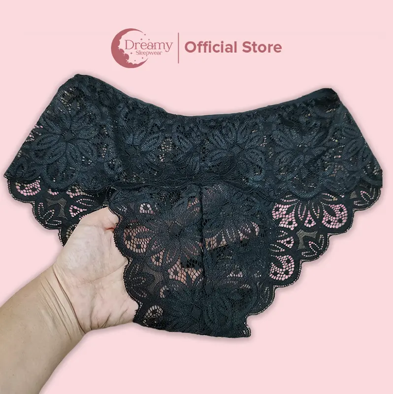 [MUA 1 TẶNG 1 QUẦN REN]Đồ bộ mặc nhà nữ, đồ bộ lụa mềm mại cổ tim tay phối cánh tiên xinh xắn Dreamy DN26 Áo Women Cạp Cao Top Đen Voi Voan Nhung Kem 8