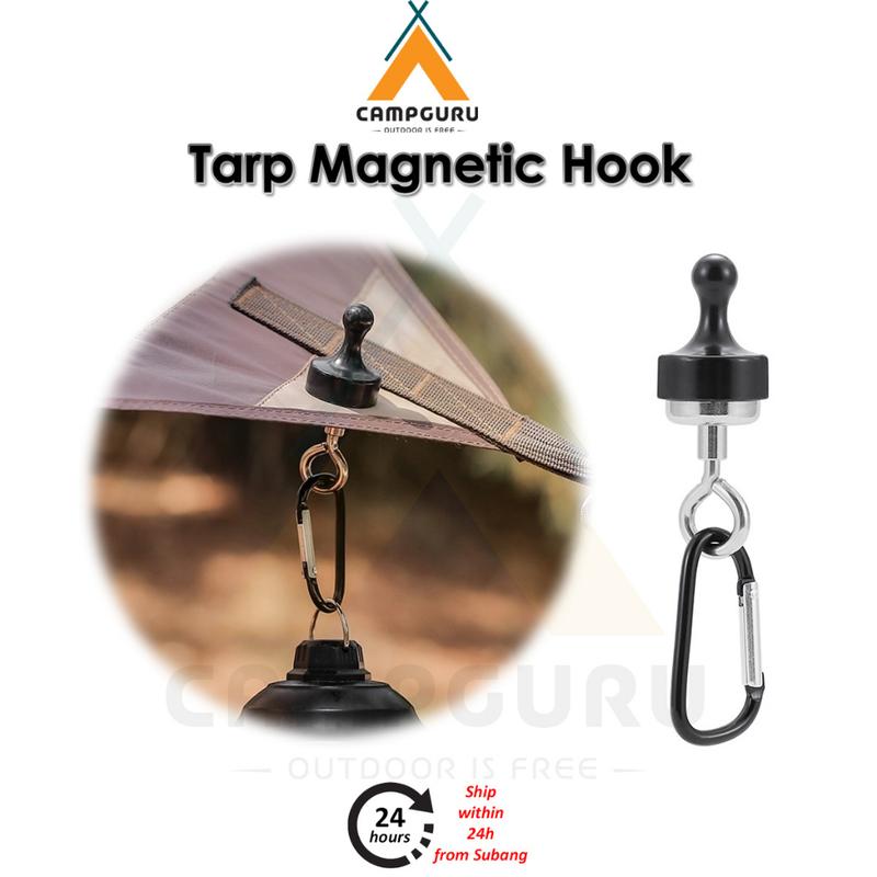 CAMPGURU Magnetic Hook for Tarp Flysheet Canopy Strong Suction Lamp Fan ...