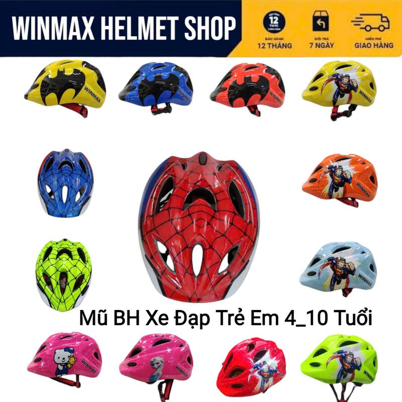 WINMAX HELMET  Mũ Bảo Hiễm Xe Đạp Trẻ Em 2 Đến 10 Tuổi Chính Hãng Bảo Hành 12 Tháng