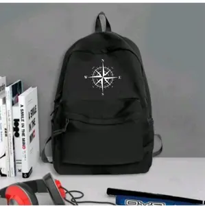 StarCollektion tas punggung distro pria dan wanita (KOMPAS) tas punggung simple murah dan praktis cocok untuk pemakaian skolah dan acara formal lainnya dengan bahan dinnir 300