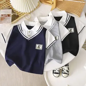 Baju Kemeja Kaos Polo Pendek Anak Mewah Style Korea Import 1 - 12 Tahun