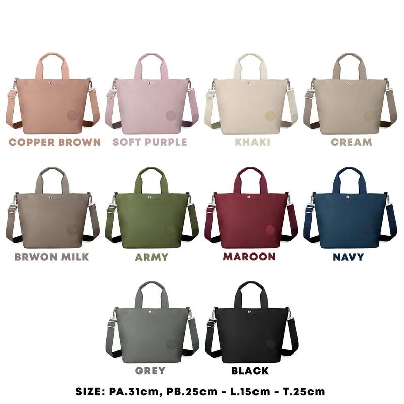 OMYGOOSE HANDBAG WANITA / TAS TENTENG WANITA / TAS 2IN1 / TAS NYLON / TAS SELEMPANG WANITA / PIOMA EMILY 7