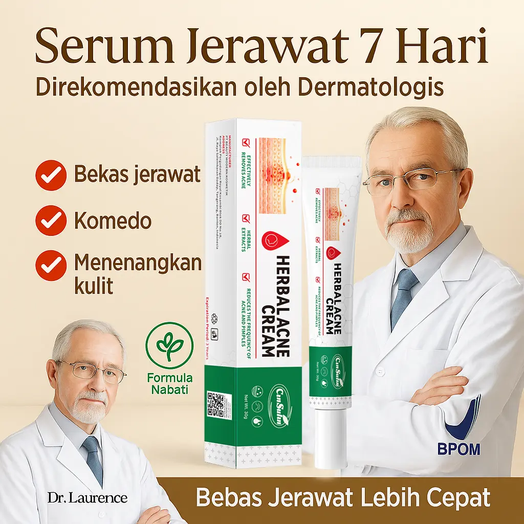 （Z3）BPOM  -  Beli 2 Gratis 1  Obat Jerawat Herbal CINSULIN Z3: Challenge 7 Hari Jerawat Hilang, BPOM Certified - Wajah Berjerawat Hitam Wanita Pencerah Gatal Perawatan