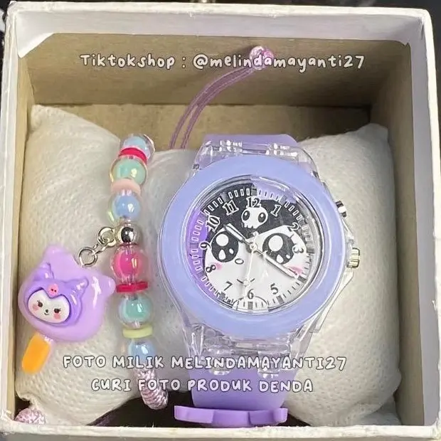 Jam tangan anak kelap kelip free gelang +box Fashion 1