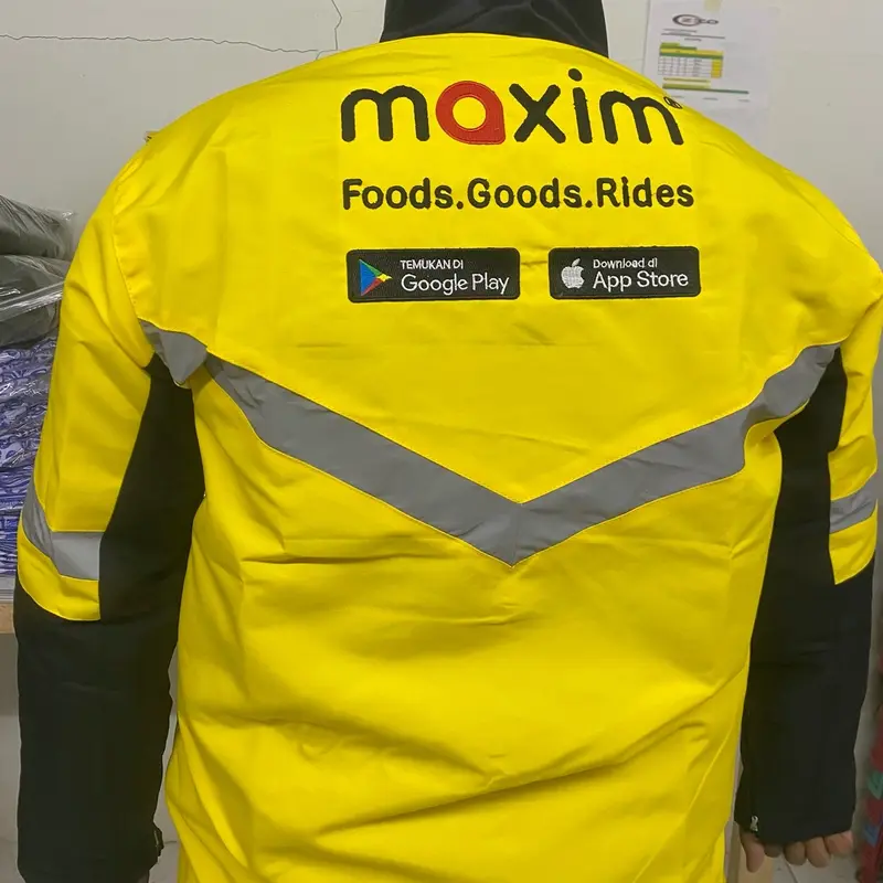 Jaket Driver Maxim Original Waterproof Pria -size /M Bahan Taslan