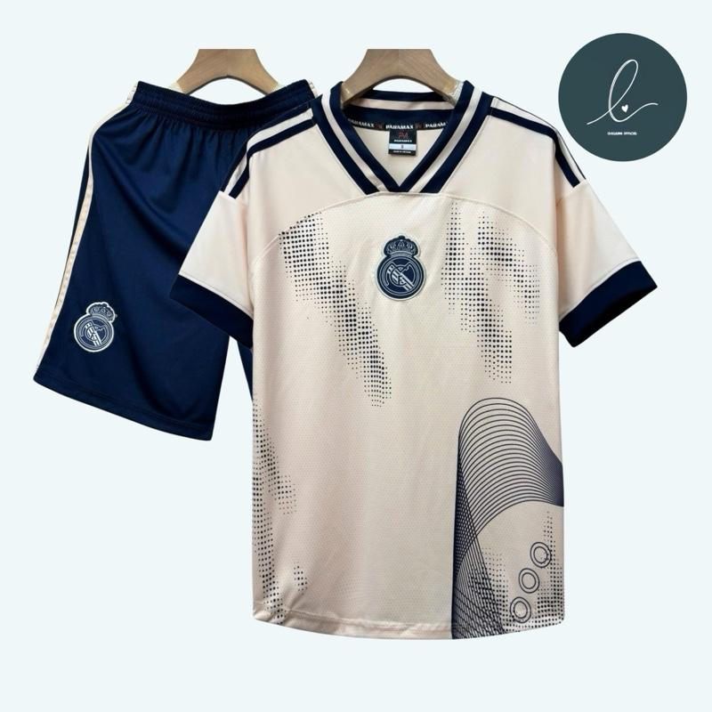 Bộ quần áo bóng đá đồ đá banh "REAL MA RÍT" logo THÊU thun lạnh cao cấp loại I Top Sport