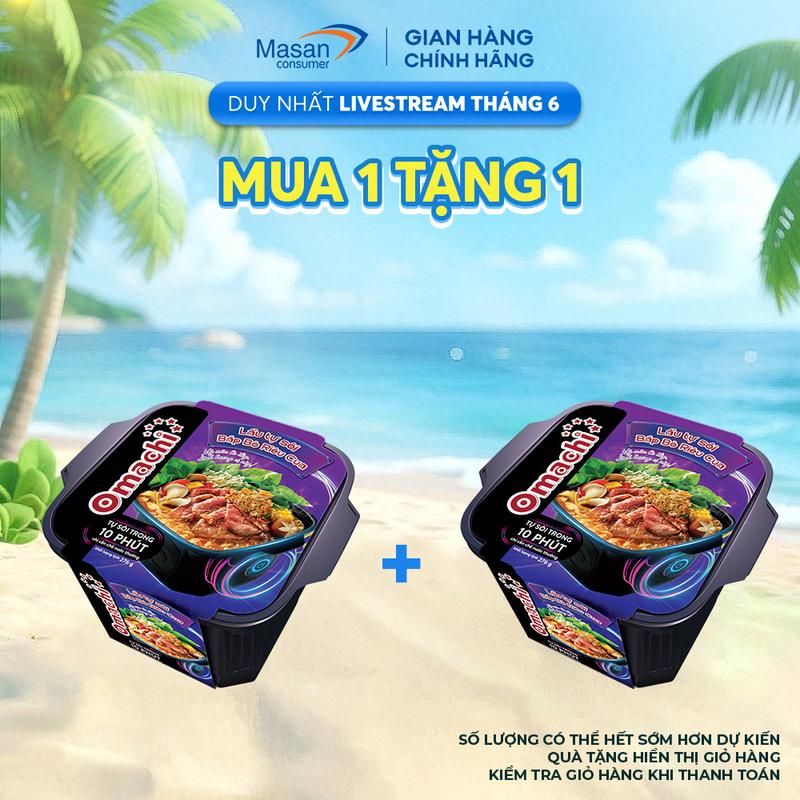 [DEAL KOL] Omachi lẩu tự sôi bắp bò riêu cua Hộp 276g