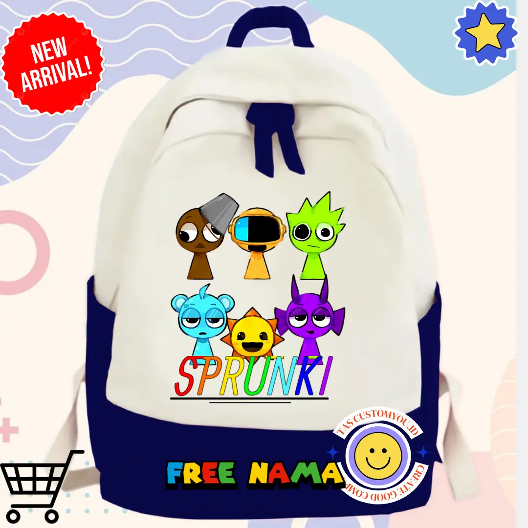 TasRansel Sekolah Anak Incridibox Sprunki [[Free Nama]] anti tas razia backpack