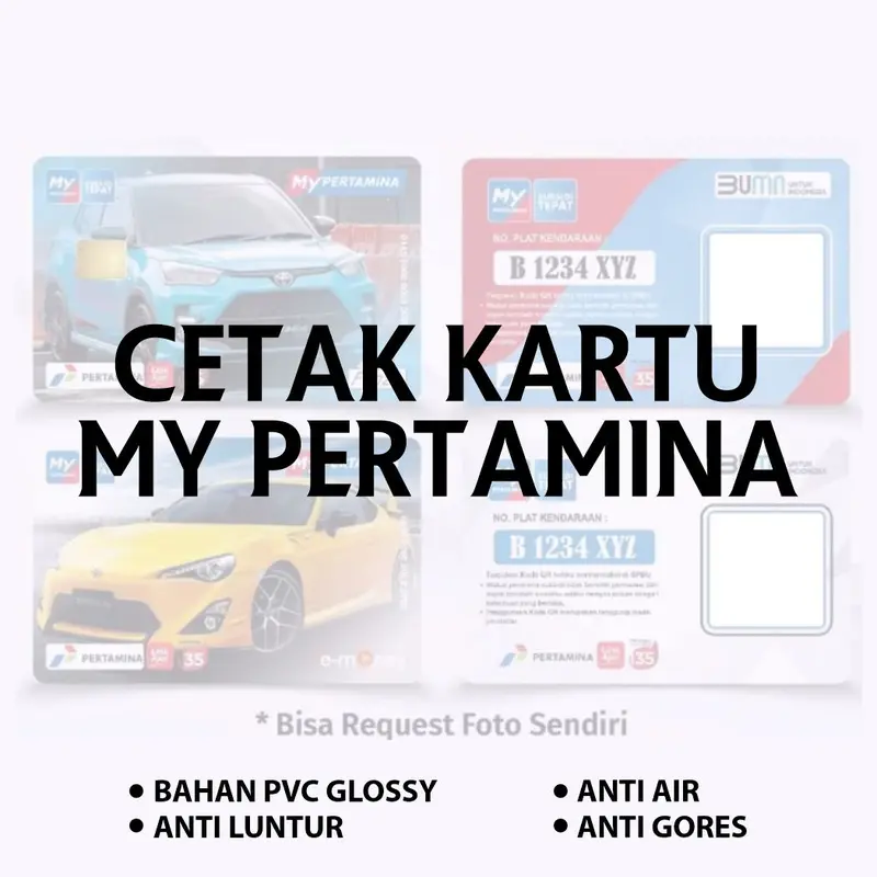 CETAK SAJA CUSTOME CARD PVC TEBAL GLOSSY 0