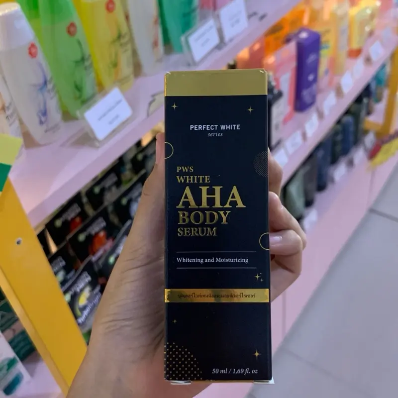 PWS White AHA Body Serum 50ml - Pencerah dan Melembapkan Kulit Tubuh