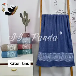CUCI GUDANG (ISI 1 PCS) Handuk Katun JJ PANDA Tebal 350gr uk 70 x 140 Motif Meresap
