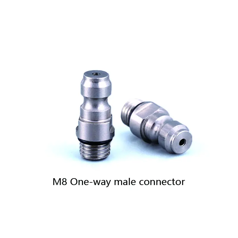 HPA Scuba M8 Check Valve One Way Foster 8mm Male Quick Couple Gas Cylinder Refill Filling Fittings