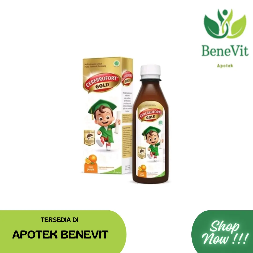 CEREBROFORT GOLD Multivitamin dan Mineral + DHA