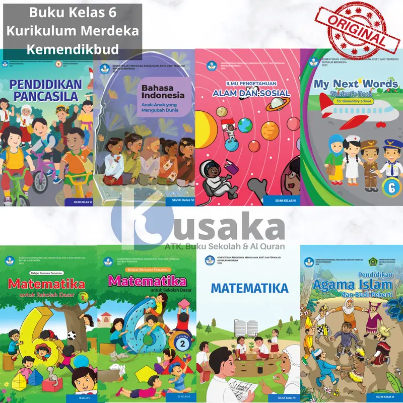 Buku Paket Kelas 6 SD Kurikulum Merdeka Revisi Terbaru Pelajaran Kemendikbud Diknas 0