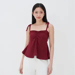 xFashion.ID -  Atasan Wanita Blouse Crincle Anti Lecek / Blouse Kekinian Pas Body / Blus