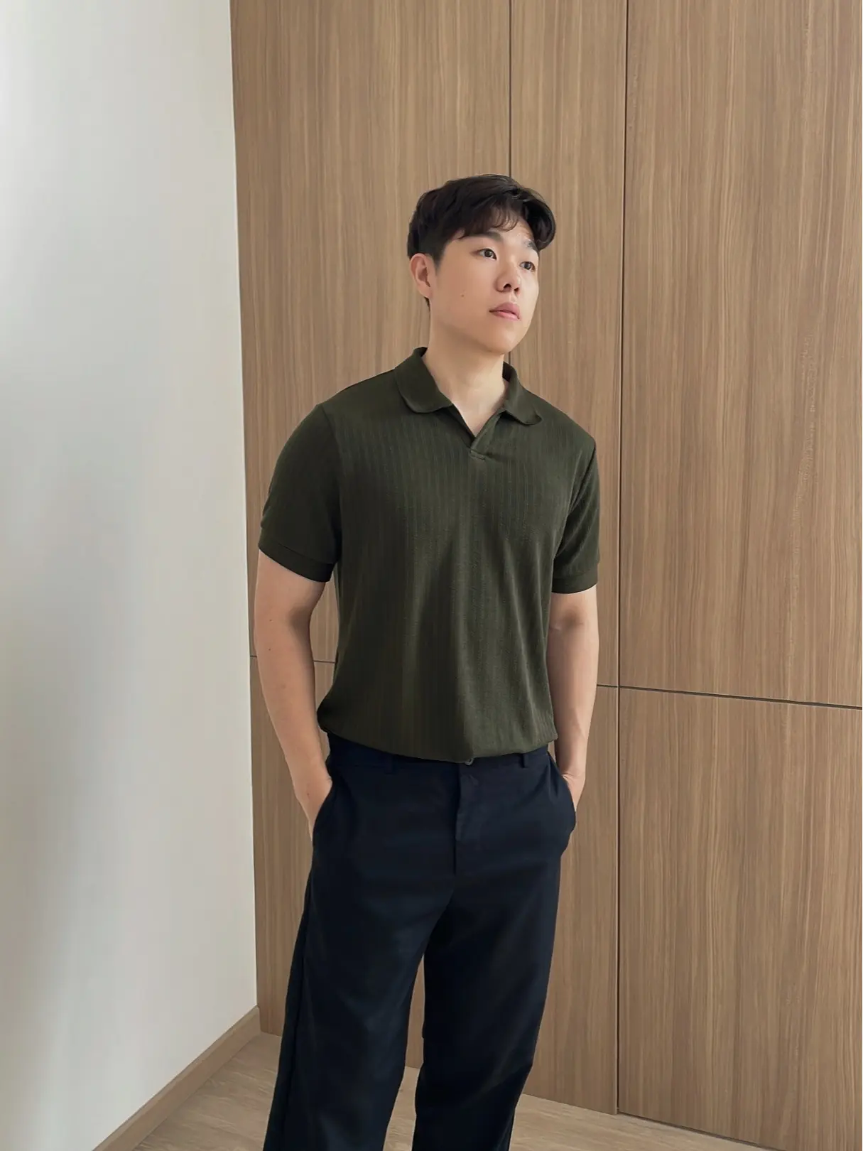 Kadaka MT-0145 Polo Shirt Pria Knit Stretch Kerah Polos