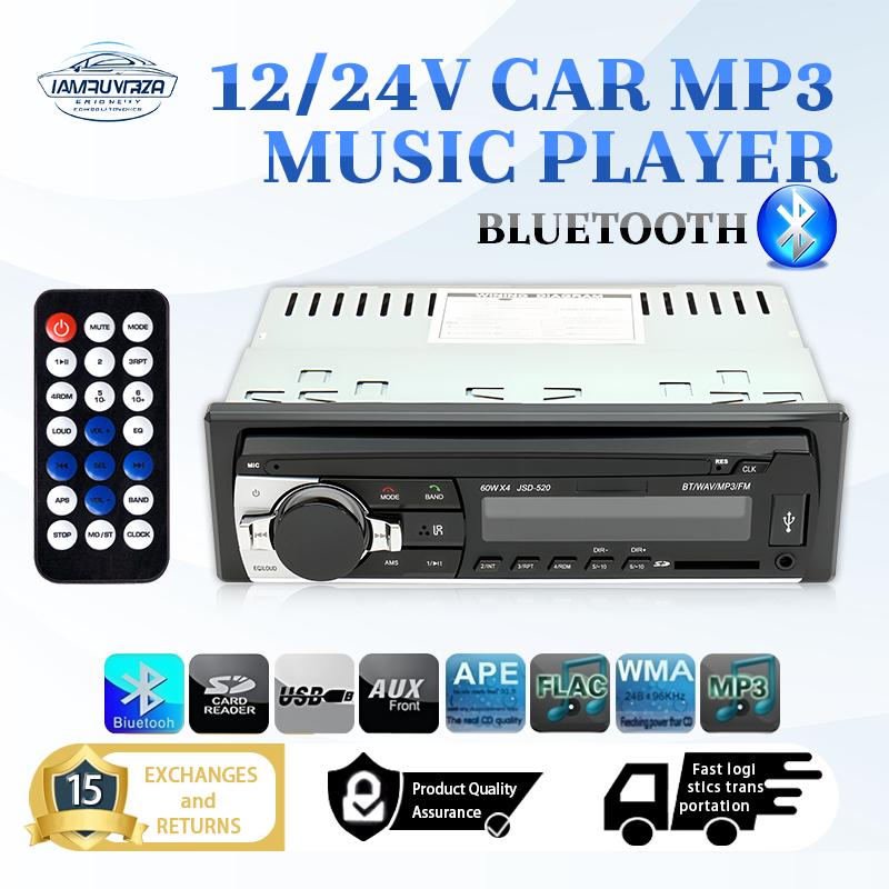 Bluetooth trên ô tô, Máy nghe nhạc rảnh tay, Hỗ trợ Bluetooth, USB / SD, Âm thanh MP3, Đài FM trong vô lăng 1 Din, Có sẵn trong kho, Đài FM