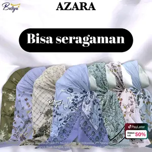 (Azara pouch) OSKARA MOTIF NON LOGO•hijab jilbab kerudung segiempat motif ukuran 110x 110 cm•laser cut non logo•segiempat motif pouch•voal azara motif•