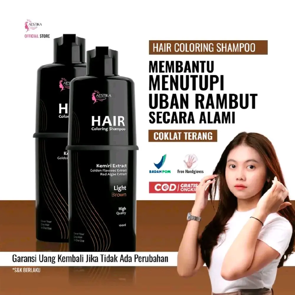 [PROMO SPECIAL] AESTIKA SHAMPOO HAIR COLORING MENGHILANGKAN RAMBUT UBAN MENGATASI KERUSAKAN RAMBUT MERAWAT KESEHATAN RAMBUT