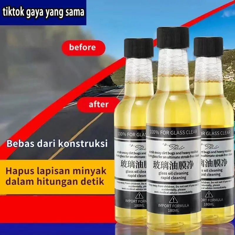 [FLASH SALE] Obat pembersih jamur kerak kaca mobil Car Glass Oil Film Removing CAIRAN PEMBERSIH KACA OBAT JAMUR KACA - Pembersih Jamur - Pembersih Jamur Kaca - Pembersih Kerak 0