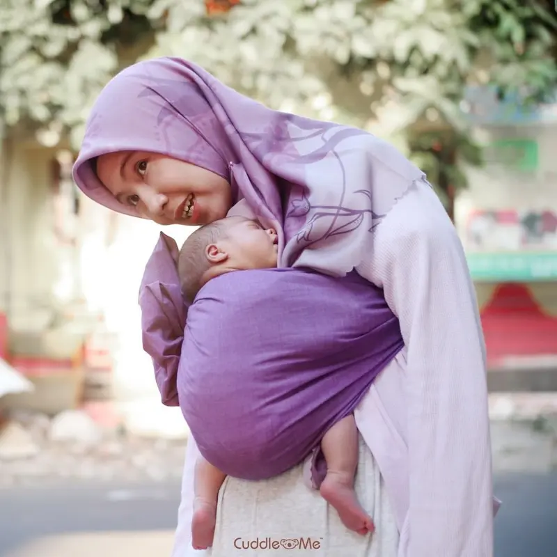 Bamboo Sling Cuddleme Gendongan Samping Bayi Baru Lahir Balita Gendong 8