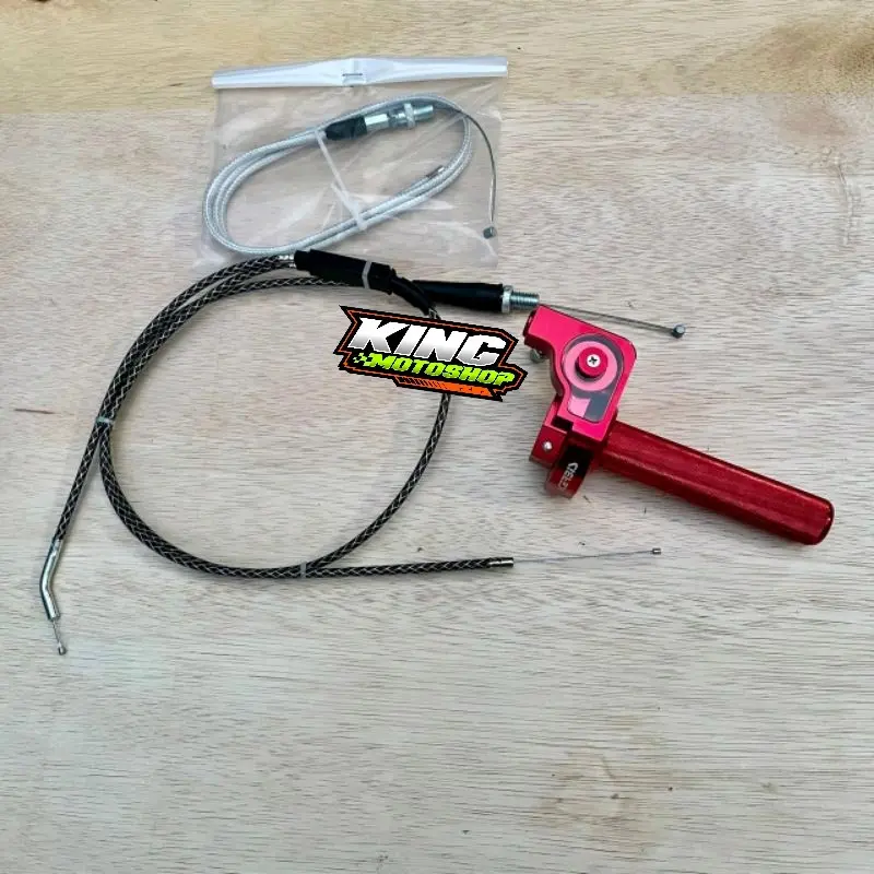 Gas Spontan Acerbis V1 V2 Full CNC Kabel Cabang Karbon PnP Rx King Ninja Satria FizR Force Tnggal Pasang Motorcycle 7