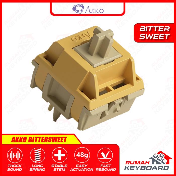 Gambar AKKO BITTERSWEET - 5 PIN - 48g - PCB Mount - Tactile - Switch - Mechanical Keyboard dari Rumah-Keyboard Kota Administrasi Jakarta Barat Tokopedia