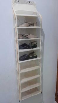 Product Review of Rak Sepatu Gantung Polos Alas Triplek 9 Susun Resleting from k**i 0