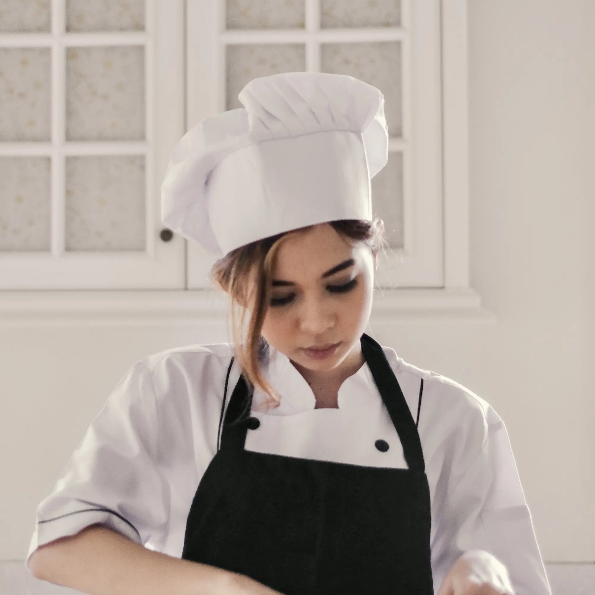 Bakery Chef Hat - Topi Koki Bakery - White