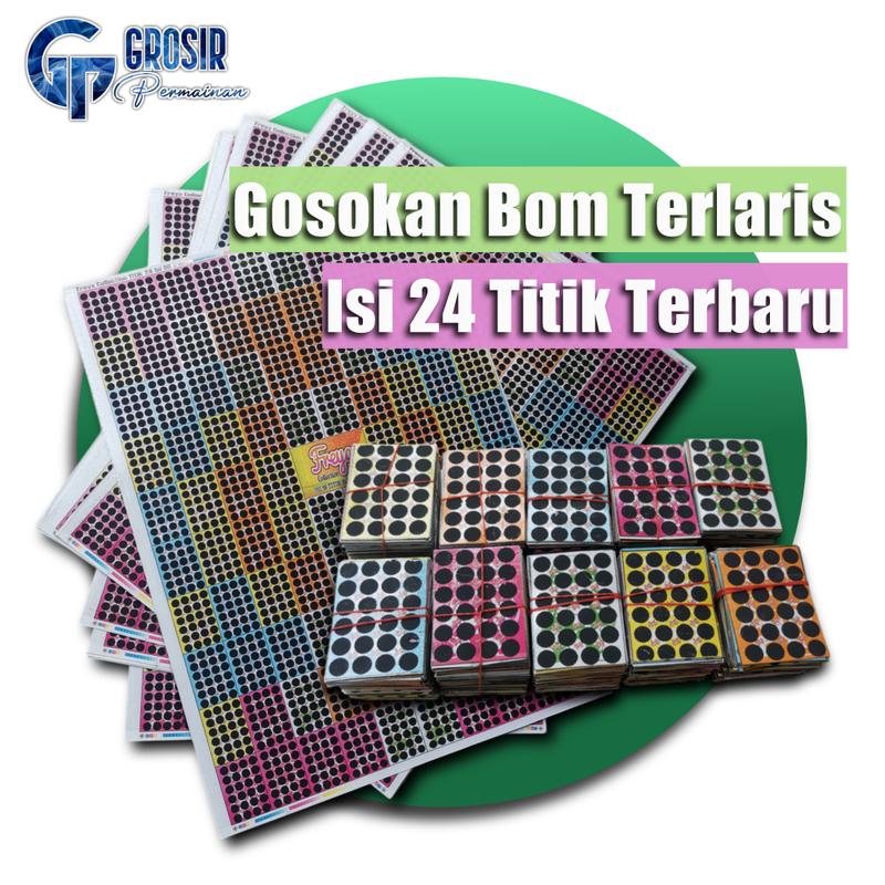 Product Introduction of Gosok Gosok Boom 24 Titik 1000 Pcs Termurah Mainan Anak Gosokan Tengkorak 1