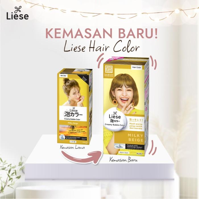 Liese Bubble Hair Color Foam Milky Beige - Cat Rambut Permanent 1