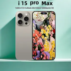i15 Pro Max large screen 7,5 inch 16GB + 1TB large memory 8000mAh mobile phone cheap student learning mobile phone.Factory direct sales, better quality but lower price is our target and mission! Camera Blue